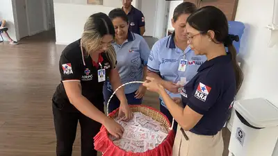 notícia: Hospitaldos Caetés promove momento de acolhimento e homenagem às mulheres no Natea Caetés