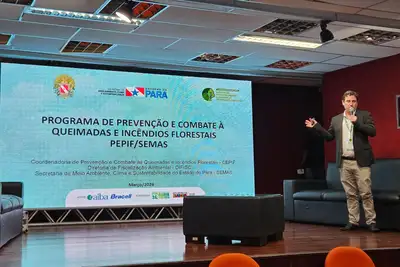 notícia: Semas apresenta estratégias de combate a incêndios florestais em seminário internacional na Bahia