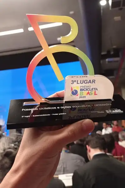 notícia: Detran recebe prêmio nacional Bicicleta Brasil e reforça compromisso com a mobilidade sustentável