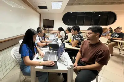 notícia: Hemopa mobiliza universitários em campanha de doação de sangue na Unama, em Ananindeua