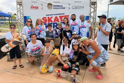 notícia: Circuito Paraense de Skate Street 2026 tem pódio das categorias Mirim e Iniciantes