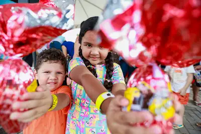 notícia: Caça aos ovos movimenta manhã de domingo no Parque da Cidade