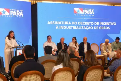 notícia: Governo do Pará incentiva a produção rural e a industrialização de grãos