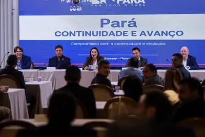 notícia: Governadora do Pará, Hana Ghassan, destaca avanços e projeta próximos passos do Estado