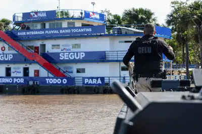 notícia: Apreensão de madeira ilegal mobiliza equipes da Base Fluvial do Baixo Tocantins