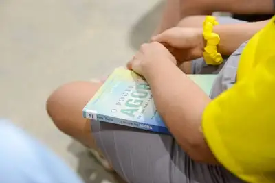 notícia: Fundação Cultural realiza workshop na biblioteca da unidade de Custódia e Reinserção III