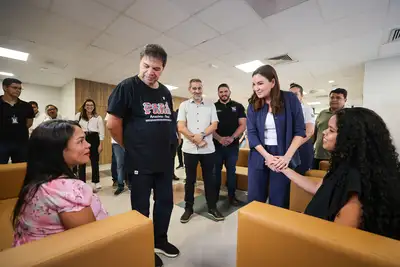 notícia: Governadora Hana Ghassan visita Hospital Materno-Infantil de Marabá e acompanha atendimentos