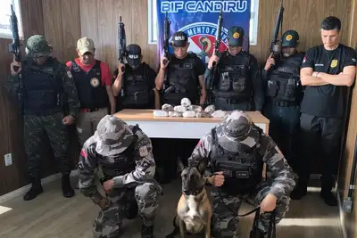 notícia: Segup apreende drogas e equipamentos em fiscalização fluvial no Baixo Amazonas