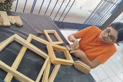 notícia: Núcleo do Curro Velho integra técnicas ancestrais e materiais alternativos em oficinas