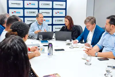 notícia: Codec recebe comitiva da ZPE de Bacabeira em agenda estratégica para avanço da ZPE de Barcarena