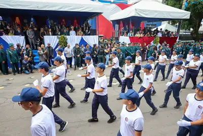 notícia: PMPM realiza desfile em homenagem a Tiradentes, patrono das Polícias Militares