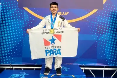notícia: Atleta paraense é tricampeão europeu de jiu-jitsu na Irlanda com apoio do Governo do Pará