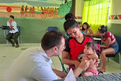 notícia: Ação integrada leva cidadania e saúde à Terra Indígena Mãe Maria com apoio do Governo do Pará