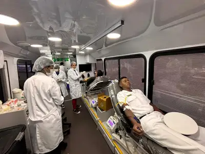 notícia: No Hospital Oncológico Infantil, campanha de doação de sangue mobiliza voluntários