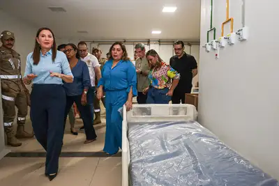 notícia: Governadora Hana Ghassan visita reta final das obras do Hospital São Bento, em Abaetetuba