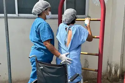 notícia: Fisioterapia do Hospital Galileu devolve mobilidade e autonomia a pacientes de trauma