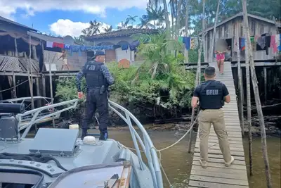 notícia: Agentes da Base Baixo Tocantins resgatam mulher vítima de violência doméstica em Abaetetuba