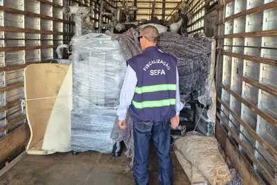 notícia: Fiscais da Sefa apreendem 17 aparelhos de academia em São Geraldo do Araguaia