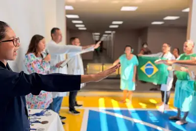 notícia: Hospital de Clínicas realiza primeiros jogos internos da Clínica Psiquiátrica