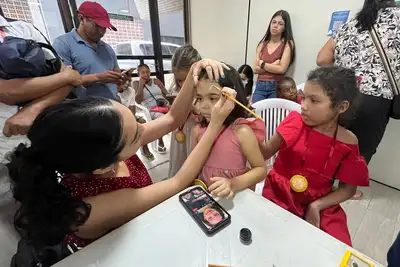 notícia: Ação voluntária leva atividades lúdicas a crianças em tratamento atendidas pelo Hemopa, em Belém