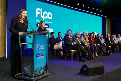 notícia: Governadora Hana Ghassan ressalta aliança entre poder público e setor produtivo na abertura da FIPA