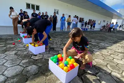 notícia: HRPC une conscientização ambiental e inclusão em ação com usuários e seus acompanhantes no Natea Caetés