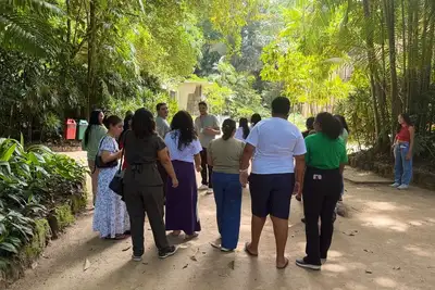 notícia: Hospital de Clínicas promove passeio terapêutico ao Museu Goeldi para crianças e adolescentes internados
