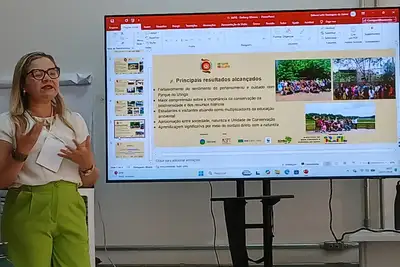 notícia: Ideflor-Bio apresenta experiências do Pará em gestão, educação ambiental e inclusão social no XII SAPIS, em Brasília