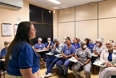notícia: Com atividades práticas, HGT fortalece segurança do paciente por meio da higiene das mãos
