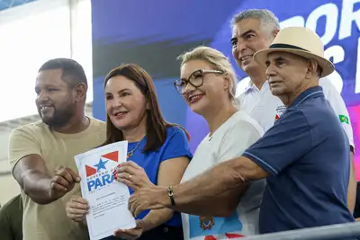 notícia: Governadora Hana Ghassan anuncia obras do ‘Asfalto Por Todo o Pará’ em 25 ruas de Benevides