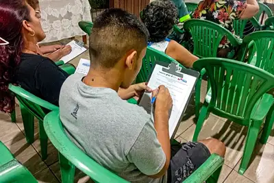 notícia: Iniciativa da Cosanpa integra comunidades às obras de saneamento