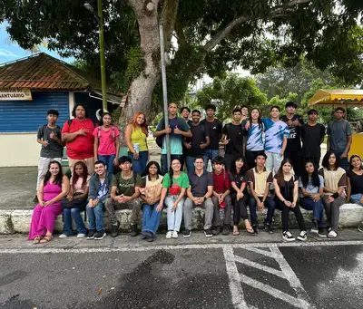 notícia: Em Mosqueiro, Escola Padre Eduardo realiza roteiro guiado para alunos do Ensino Médio Técnico em guia de turismo