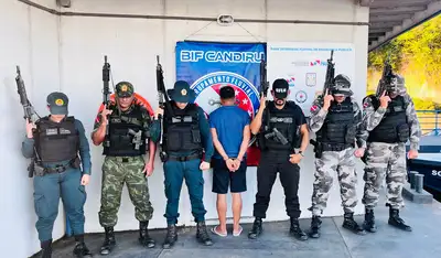 notícia: Agentes da Base Candiru prendem homem foragido da Justiça, por violência doméstica