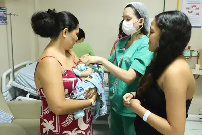 notícia: Hospital Materno-Infantil de Ananindeua Anita Gerosa chega a mais de 2,5 mil atendimentos em dois meses de funcionamento 