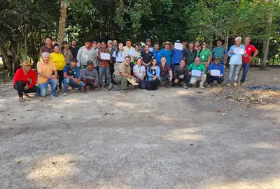 notícia: Conselho Gestor da Flota do Iriri faz primeira reunião dentro da unidade de conservação e fortalece participação comunitária