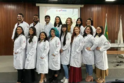 notícia: Cerimônia do Jaleco marca início da trajetória de novos residentes multiprofissionais no Hemopa