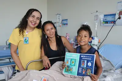 notícia:  Copa incentiva cuidados com pacientes pediátricos