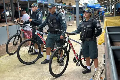 notícia: Polícia Militar amplia patrulhamento ciclístico e aproxima policiais da comunidade no Centro de Belém