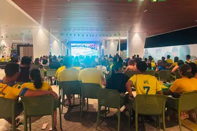 notícia: Público curte vitória do Brasil na Copa Junina do Parque da Cidade 