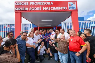 notícia: Governadora Hana Ghassan entrega segunda creche do Estado a Ananindeua
