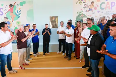 notícia: Governadora Hana Ghassan entrega novo CAPS Santarém e amplia atenção em saúde mental 