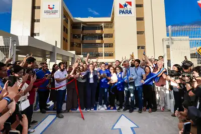 notícia: Governadora Hana Ghassan entrega Hospital Regional Materno-Infantil de Santarém  