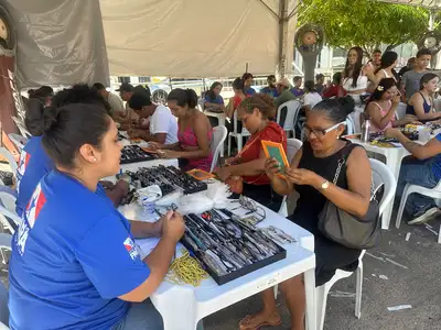notícia: Estado leva ação do programa Por Todas Elas ao município de Mocajuba