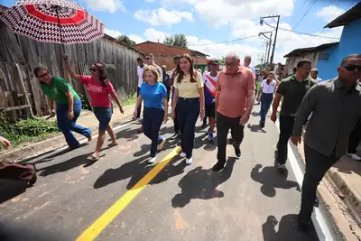 notícia: Governo do Pará avança com obras de pavimentação no Tapanã, em Belém