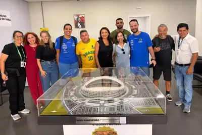 notícia: Belém recebe visita técnica para sediar um dos maiores eventos da ginástica brasileira