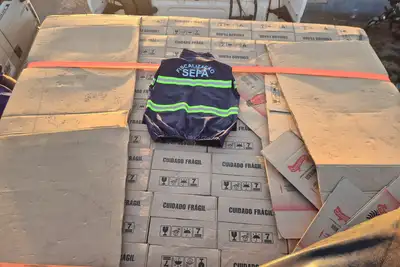 notícia: Sefa apreende mais de 38 mil garrafas de bebida alcoólica em São Geraldo do Araguaia