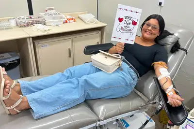 notícia: Hospital Materno-Infantil de Barcarena realiza mutirão de doação de sangue em parceria com o Hemopa