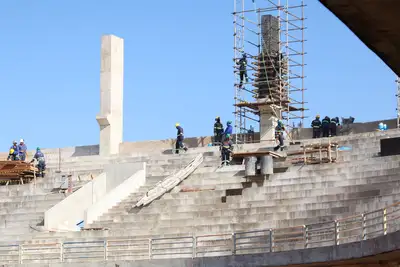 notícia: Em Santarém, obra do Estádio Colosso do Tapajós avança com quase 390 trabalhadores