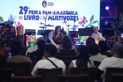 galeria: Bate Papo Cristina Serra e Jamil Chade Feira do Livro 2026
