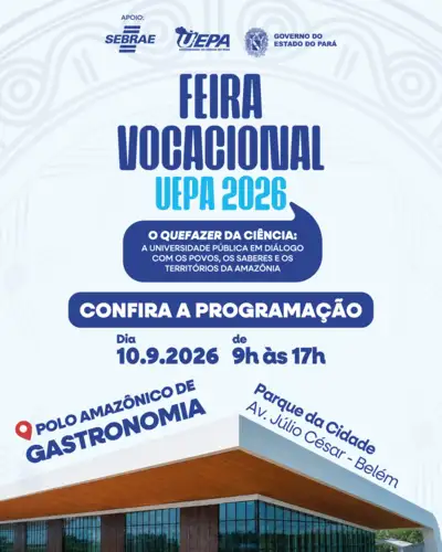 notícia: Feira Vocacional da Uepa começa no Parque da Cidade nesta quinta-feira (10)